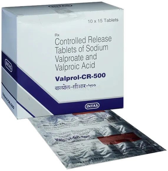 valprol cr 500mg tablet 15's